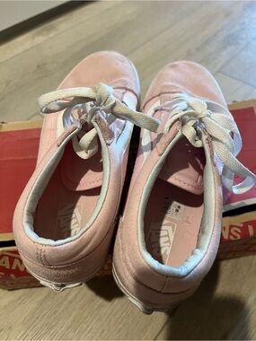Vans Pink Canvas Lace-Up Sneakers